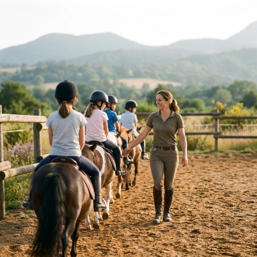 Cours de poney à Veyre-Monton, Puy-de-Dôme